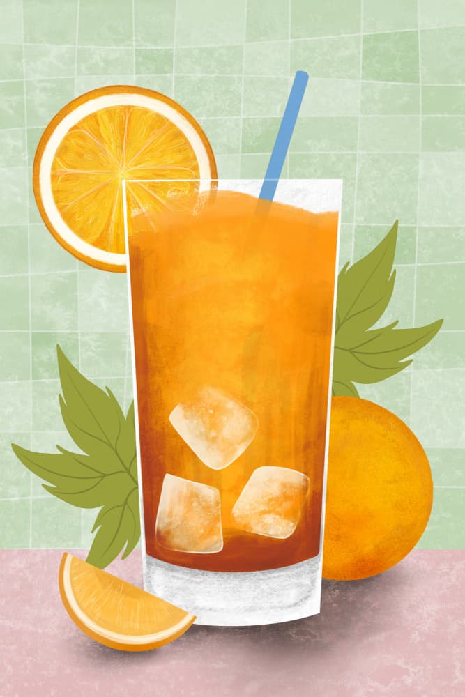 Refreshing Orange Juice by EMELIEmaria — canvas wall art