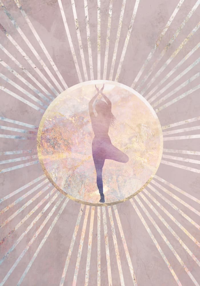 Spiritual Yoga Glow by Sarah Manovski — canvas wall art