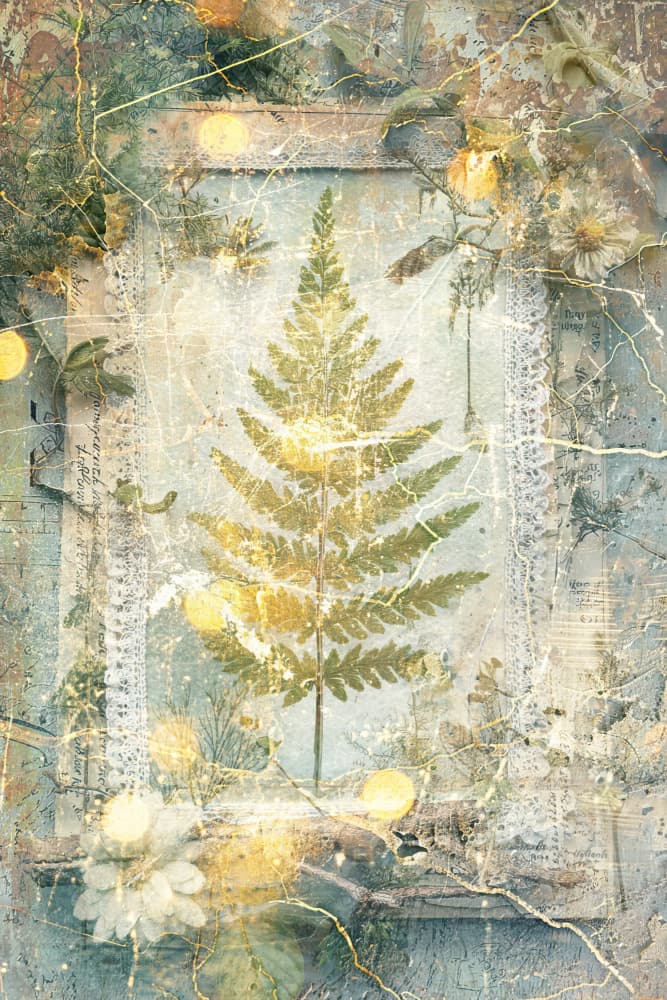 Vintage Fern Dream by Rafal Kulik — canvas wall art