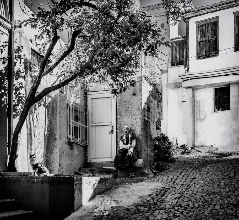 Quiet Village Street by Ömer Ates Kızıltug — canvas wall art