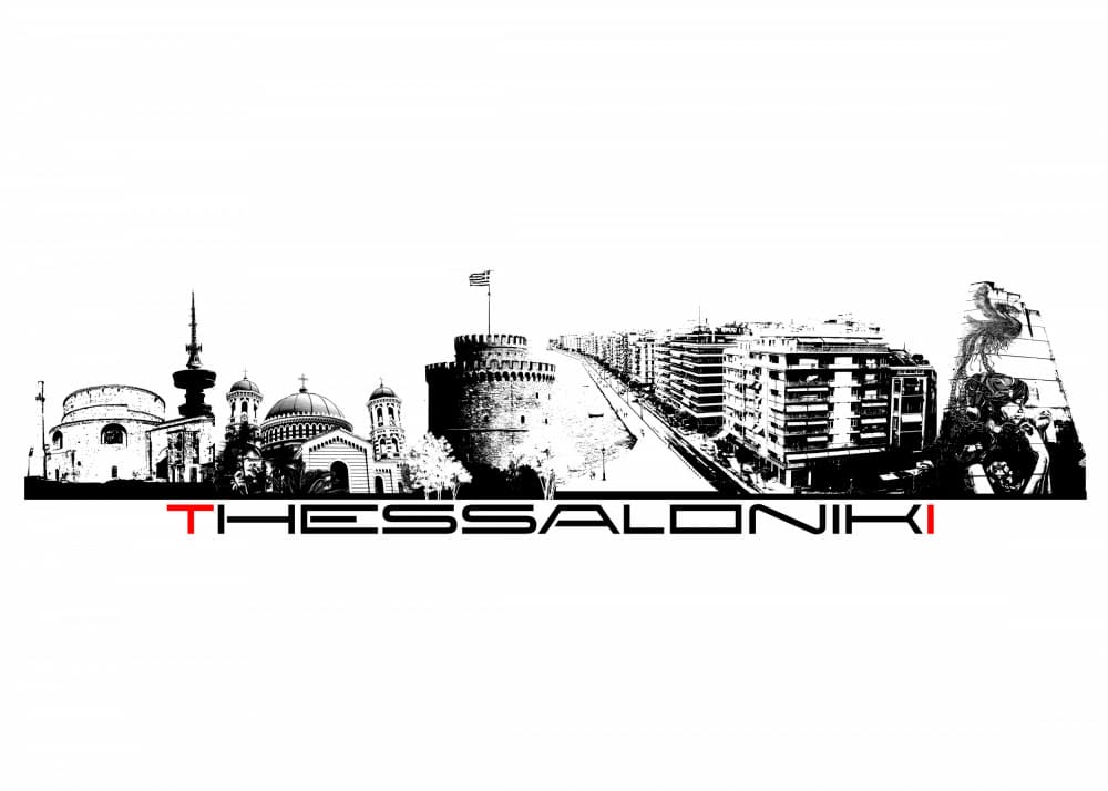 Iconic Thessaloniki Skyline by Justyna Jaszke — canvas wall art
