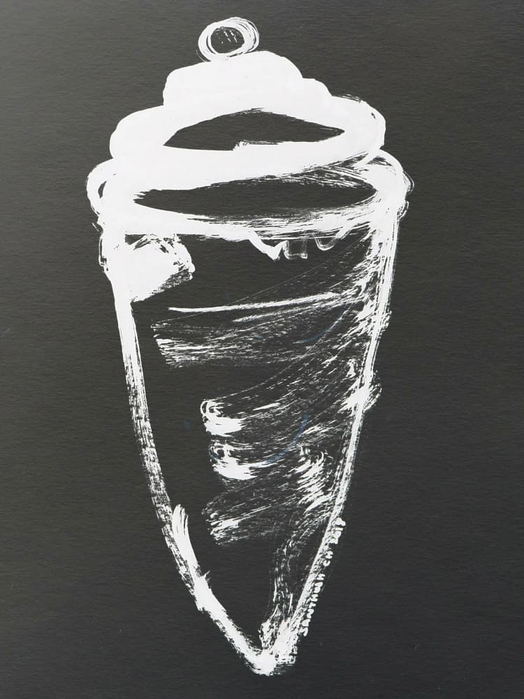 Simple Ice Cream Sketch by Santhosh ch — canvas wall art