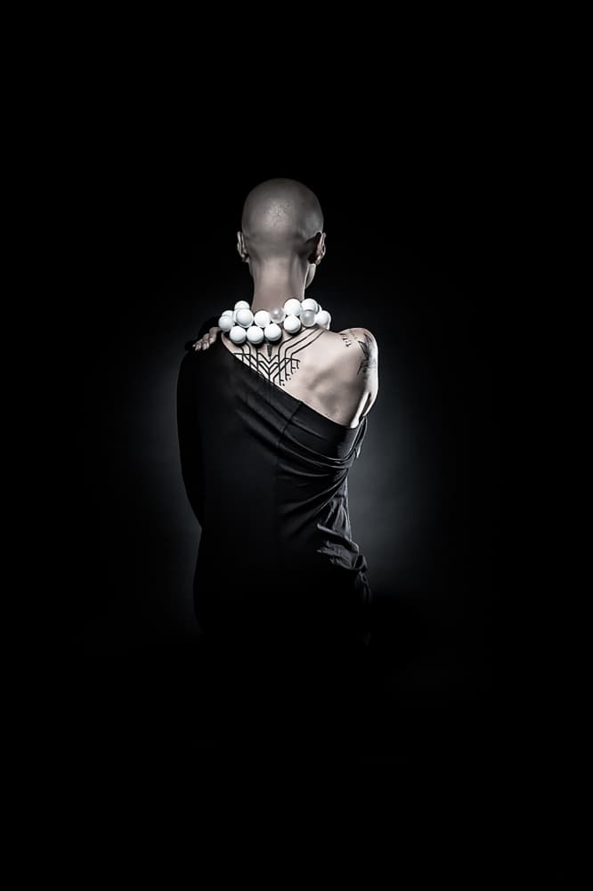 Serene Bald Woman by MAZAL TOV MATTY OZERI — canvas wall art