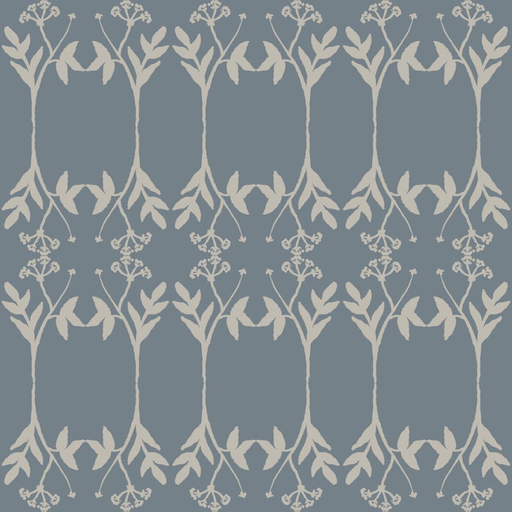 Blue Botanical Vines by Gemma Bardot — canvas wall art
