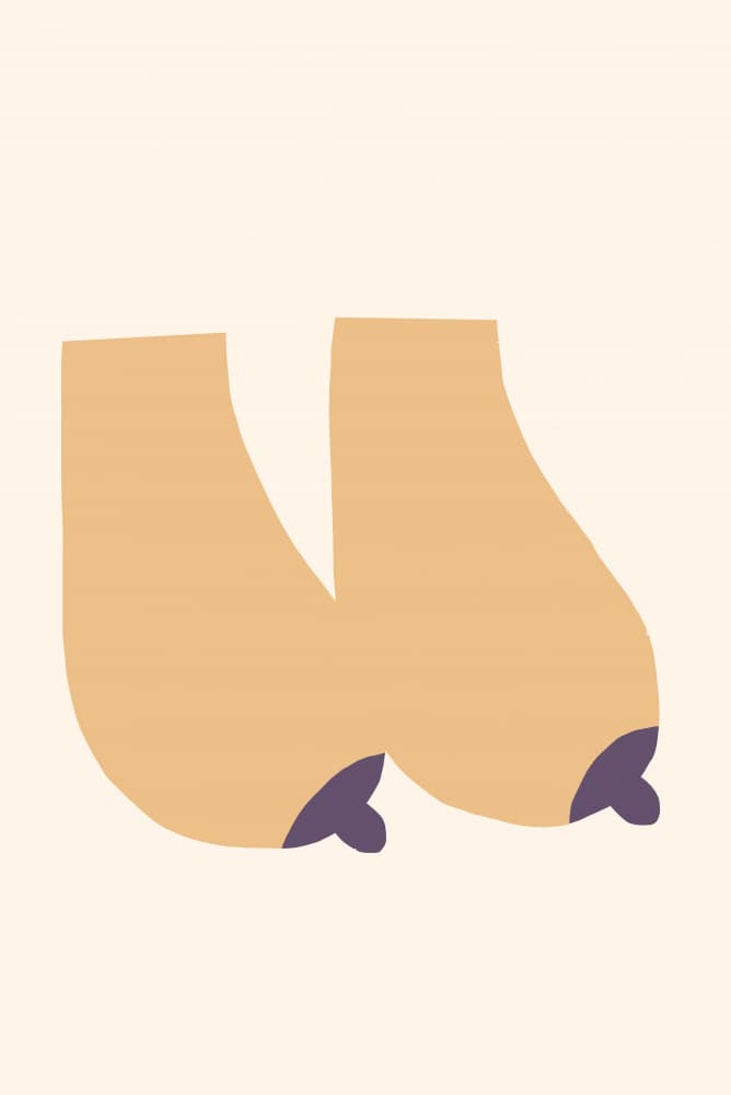 Minimalist Feet by Maren Gross — canvas wall art