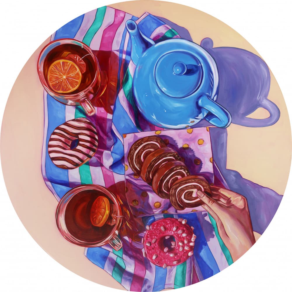 Sweet Treats Tea Time by Anna Zdanowicz — canvas wall art