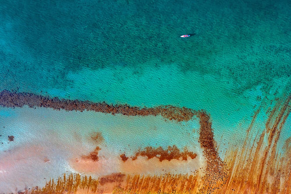 Turquoise Ocean Paddleboard by Jure Kravanja — canvas wall art