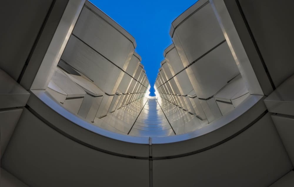 Architectural Sky Tunnel by Wim Denijs — canvas wall art