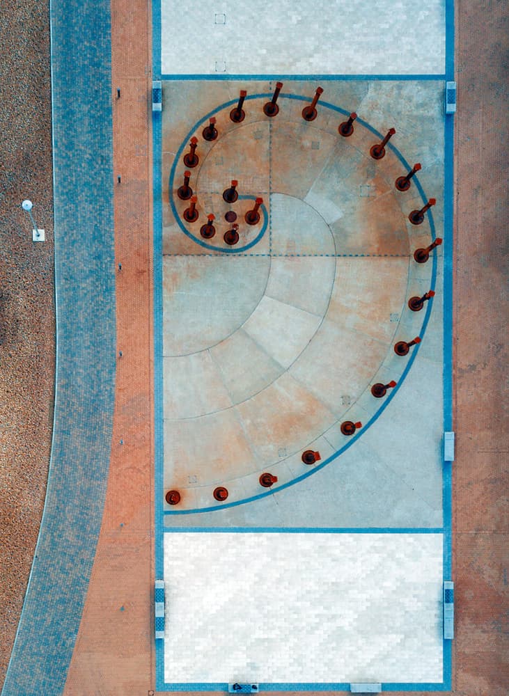 Modern Spiral Plaza by Jure Kravanja — canvas wall art