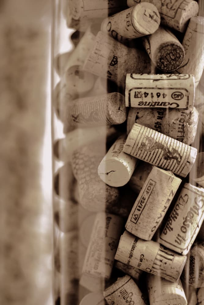 Rustic Wine Corks by Christina Sillen — canvas wall art