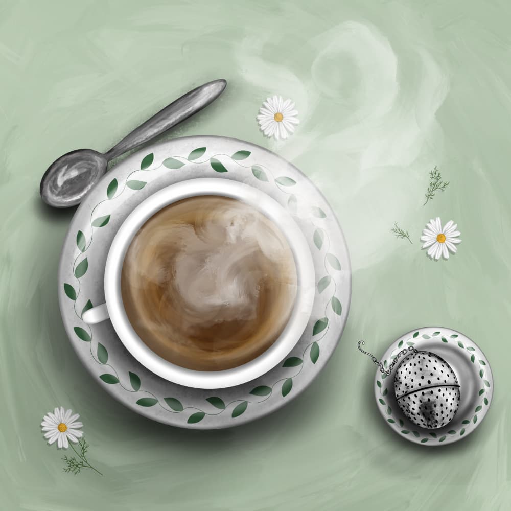Cozy Morning Brew by EMELIEmaria — canvas wall art