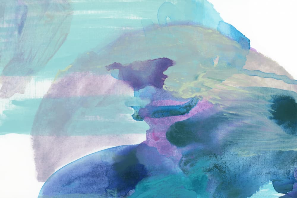 Ethereal Blue Purple by cartissi — canvas wall art