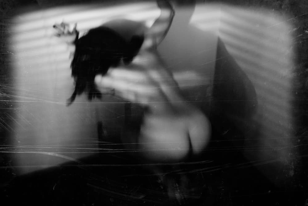 Intimate Backlit Figure by Bogdan Bouşcă — canvas wall art