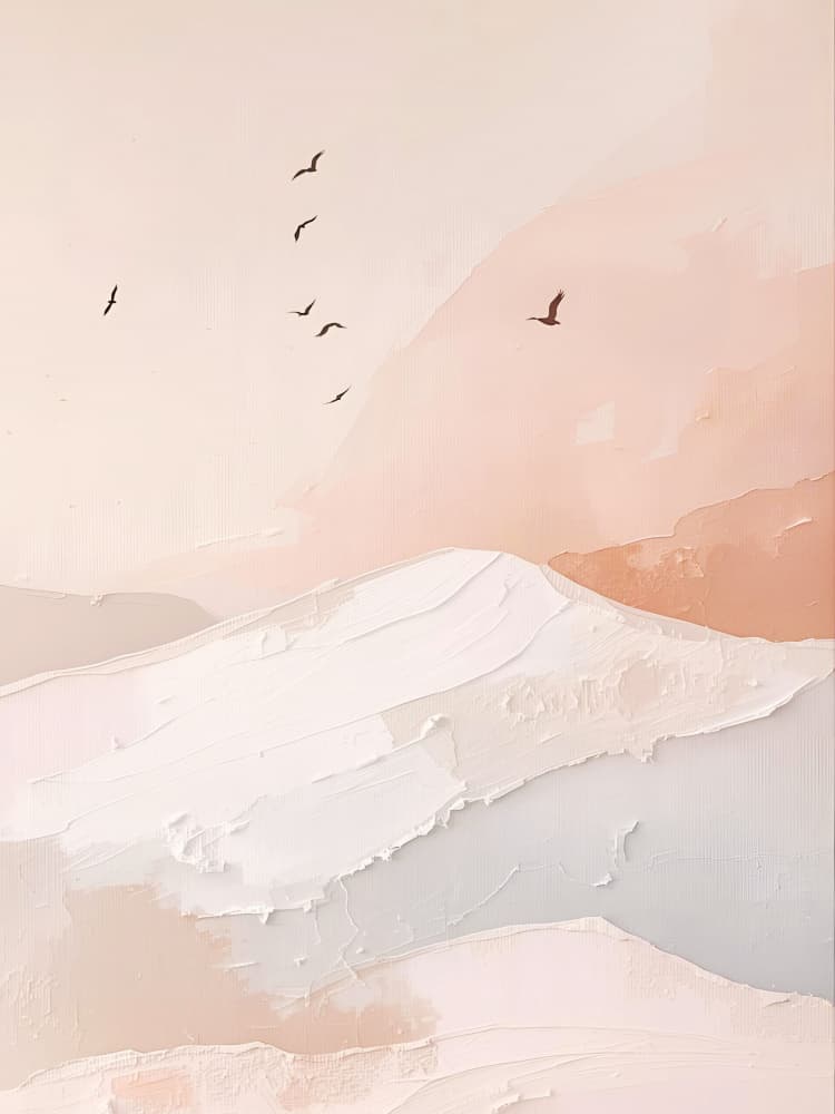 Serene Desert Flight by Ohkimiko — canvas wall art