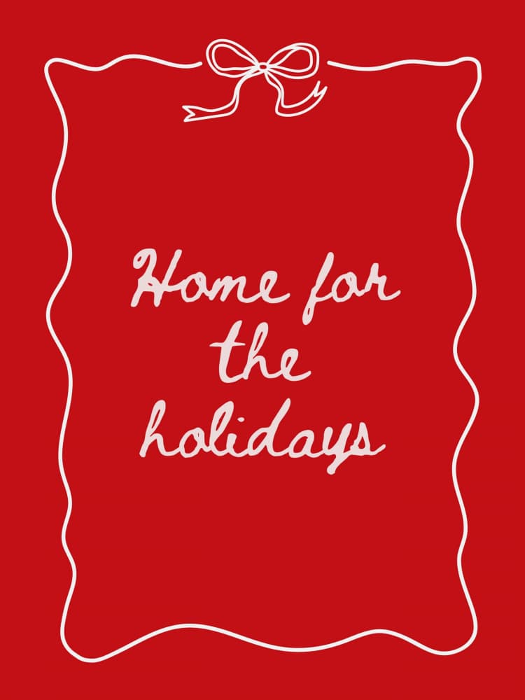 Home For The Holidays by Jolly and Dash — canvas wall art