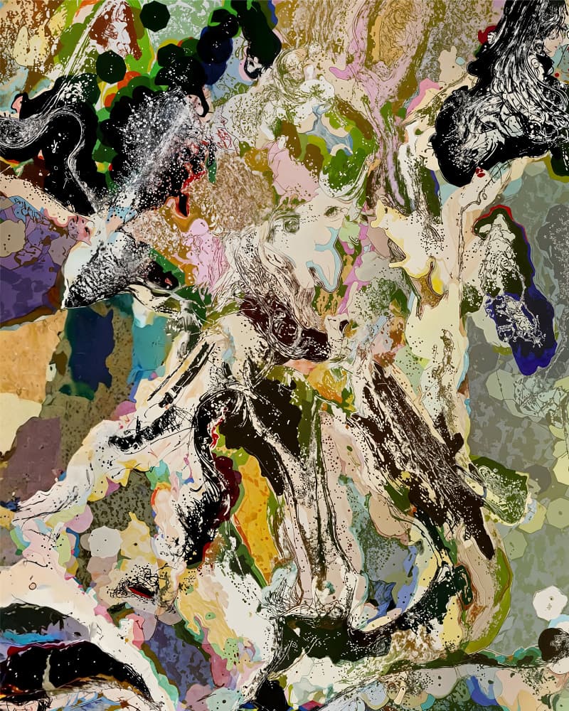 Dynamic Abstract Flow by Uma Gokhale — canvas wall art