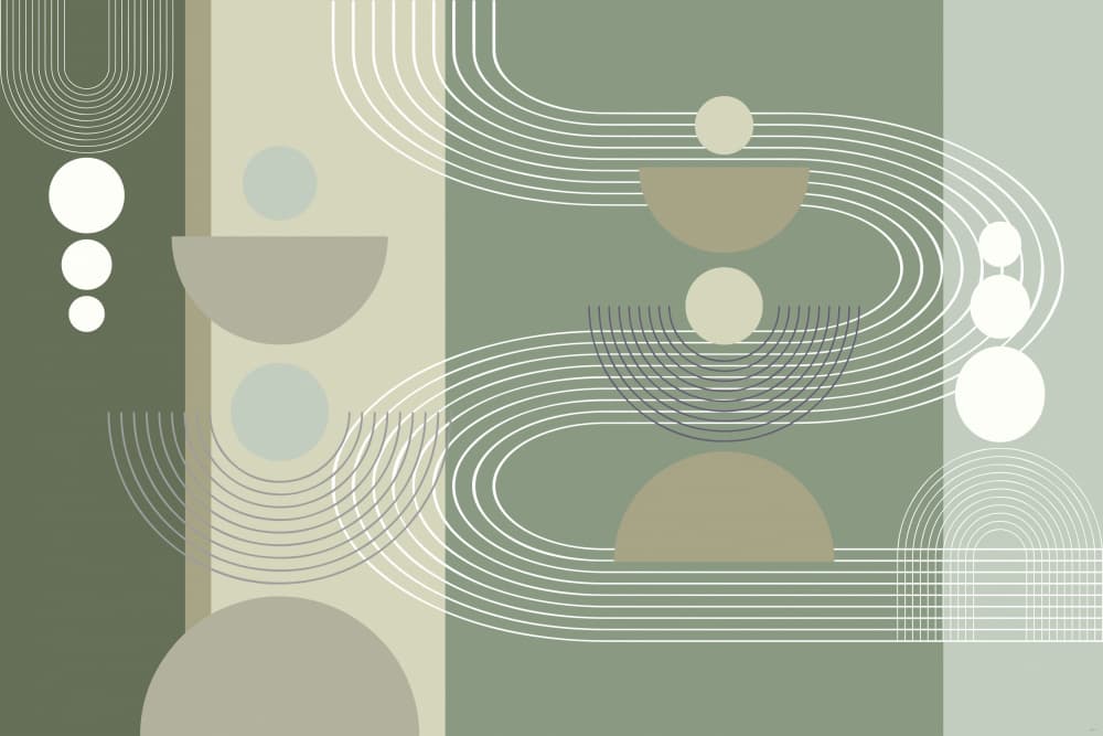 Abstract Geometric Balance by Sue Skellern — canvas wall art