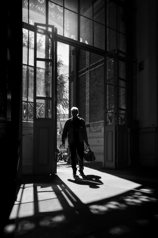 Man Enters Light by Tamas Dragon — canvas wall art