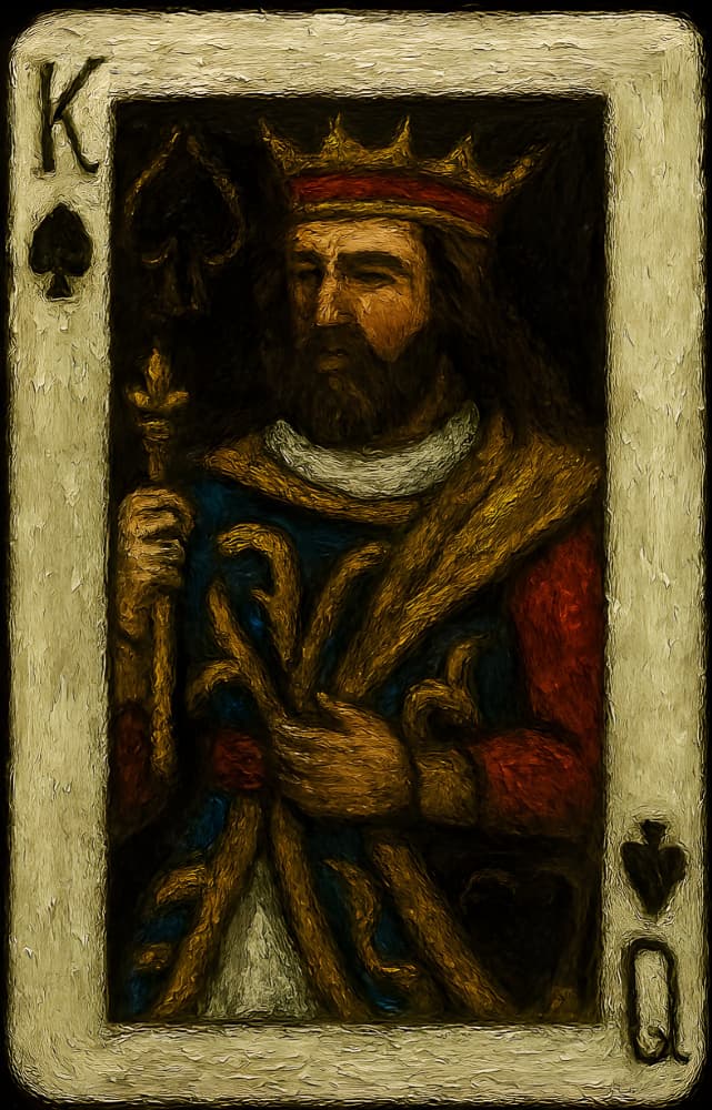 Regal King of Spades by HUGO — canvas wall art
