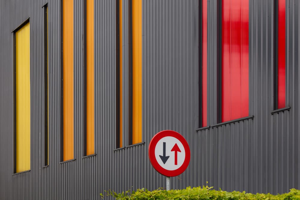 Colorful Urban Facade by Theo Luycx — canvas wall art
