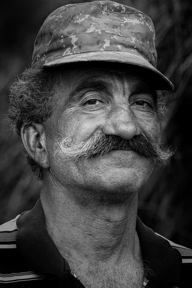 Man with Handlebar Mustache by Garik — canvas wall art