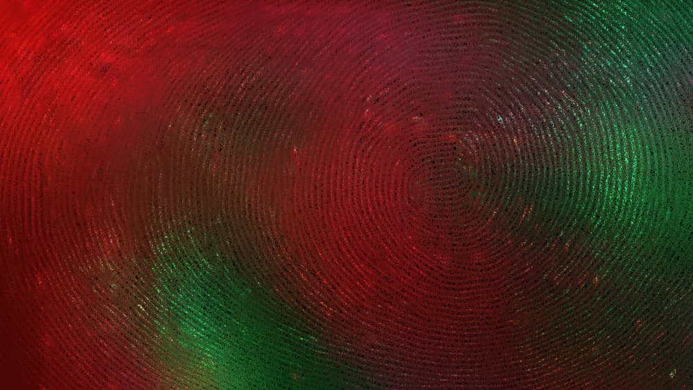 Vibrant Red Green Circles by Marika Barsrsind β canvas wall art
