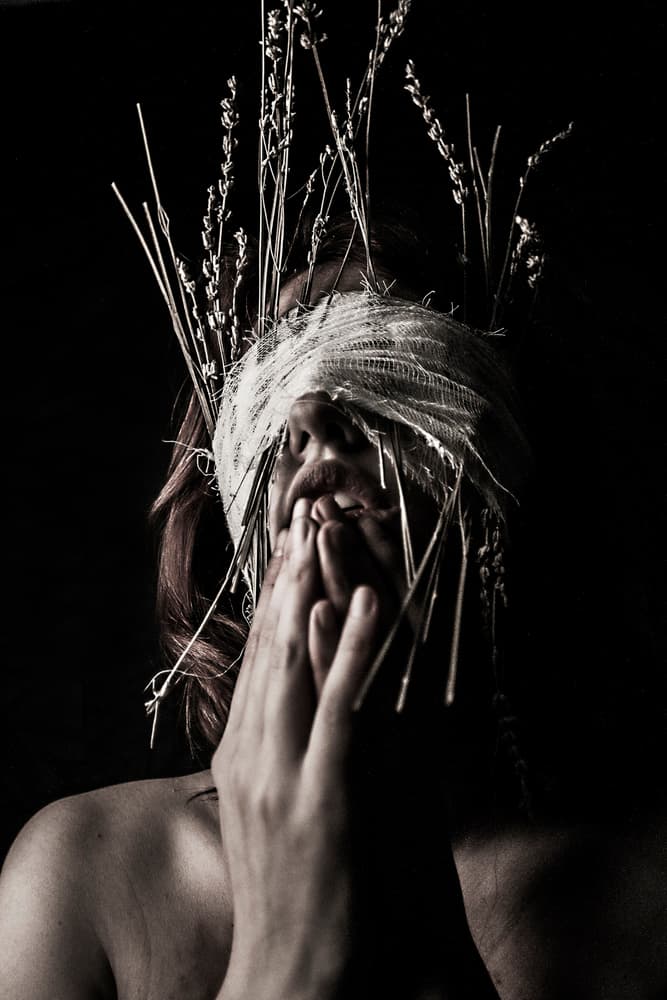 Blindfolded Silence by Bogdan Bouşcă — canvas wall art