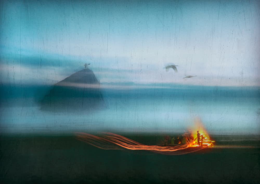 Bonfire Night Dream by Shenshen Dou — canvas wall art