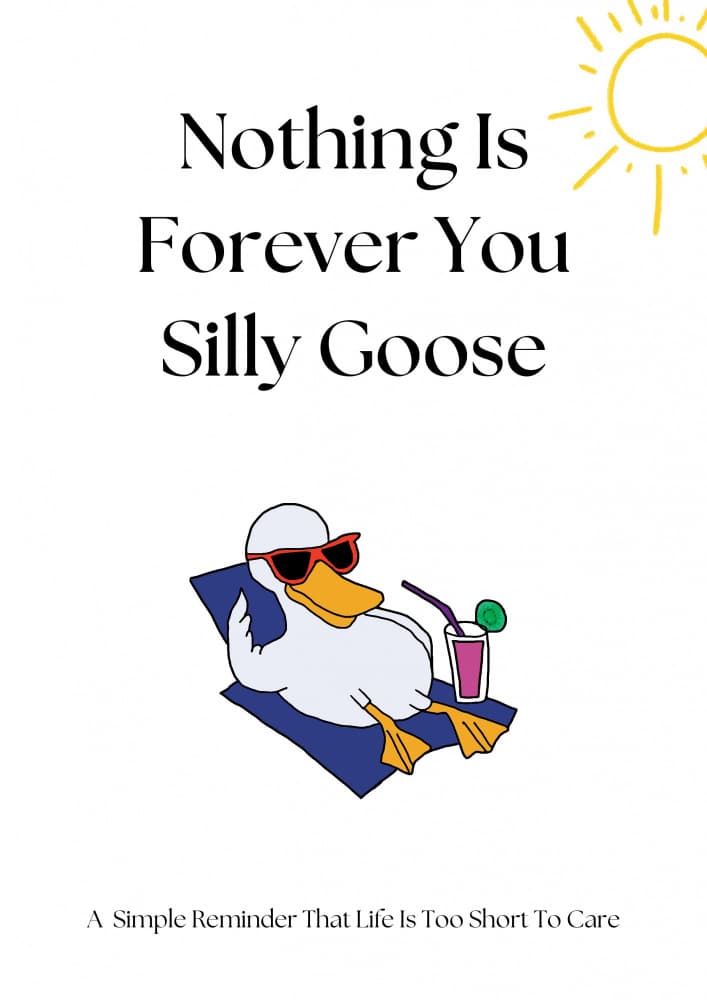 Silly Goose Vacation by Nazma Khokhar — canvas wall art