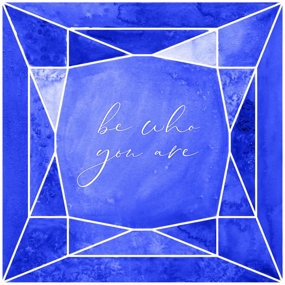 Watercolor Geometric Quote by Rosana Laiz Blursbyai — canvas wall art