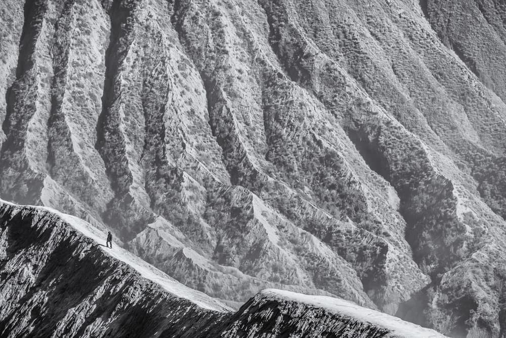 Mountain Ridge Hiker by Marco Tagliarino — canvas wall art