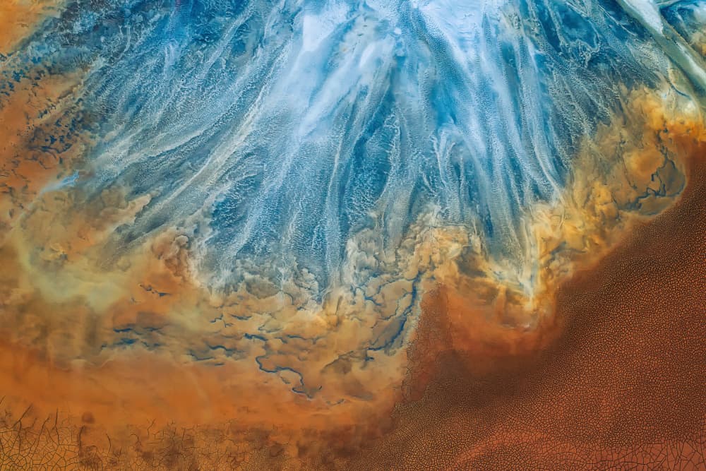 Abstract River Delta by Mei Xu — canvas wall art