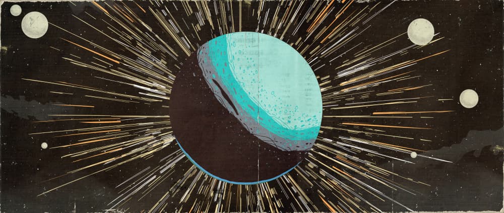 Distant Cosmic Planet by Nicholas — canvas wall art