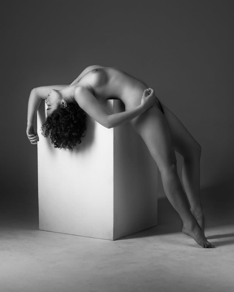 Graceful Nude Pose by Ray Fritz — canvas wall art