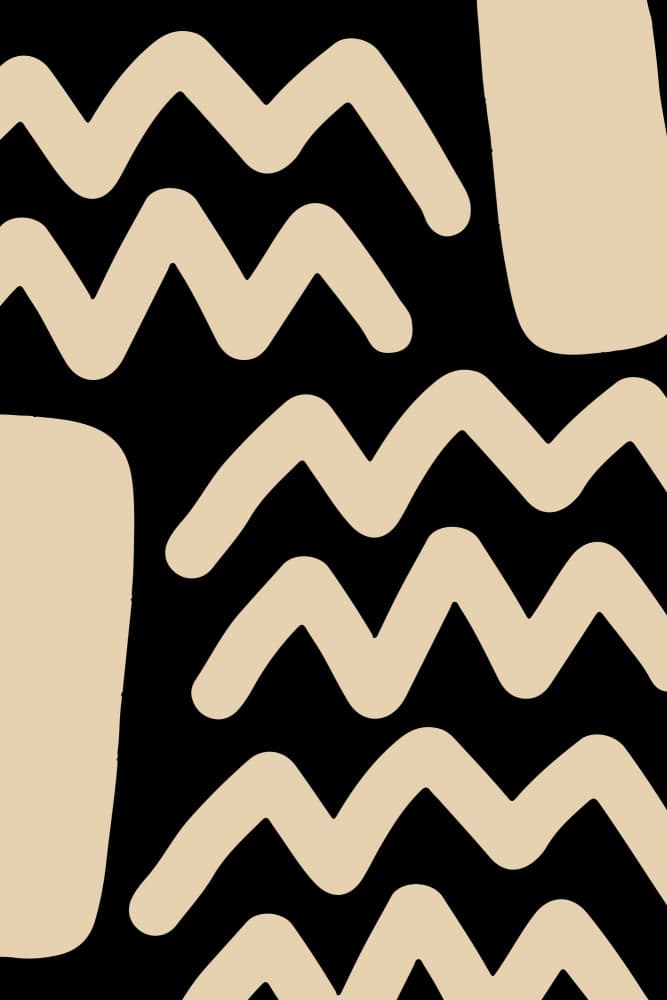 Minimalist Wavy Shapes by Tonya van Schalkwyk — canvas wall art