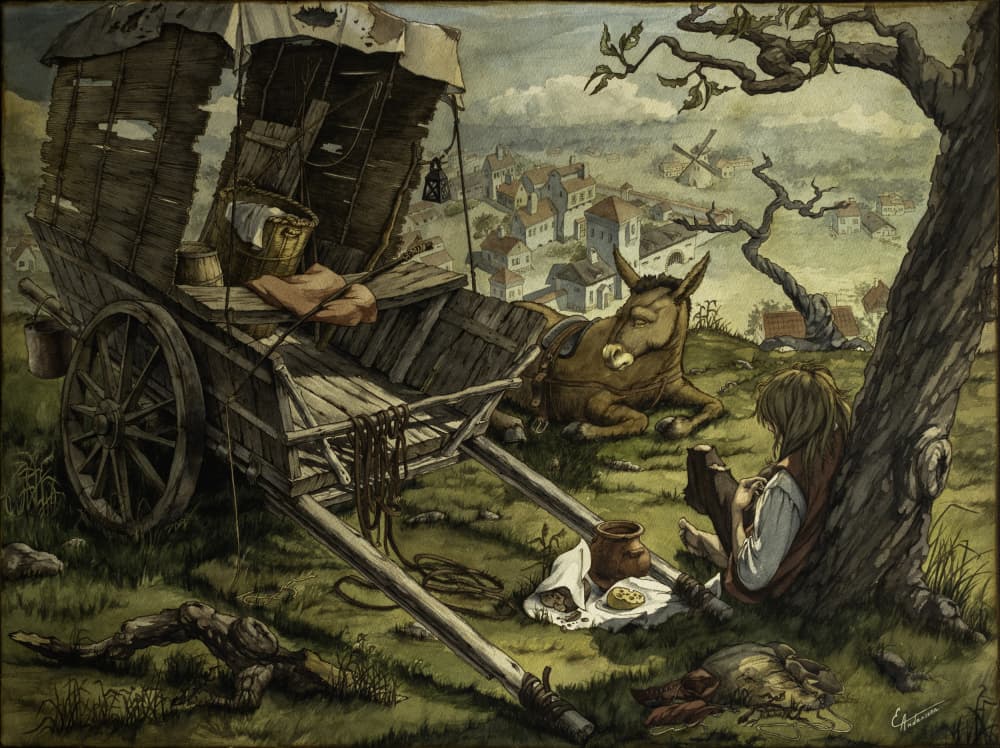 Rural Traveler's Respite by Ekaterina Andersson — canvas wall art