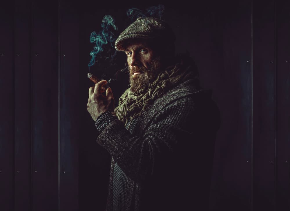Intense Cigar Smoker by gNo — canvas wall art