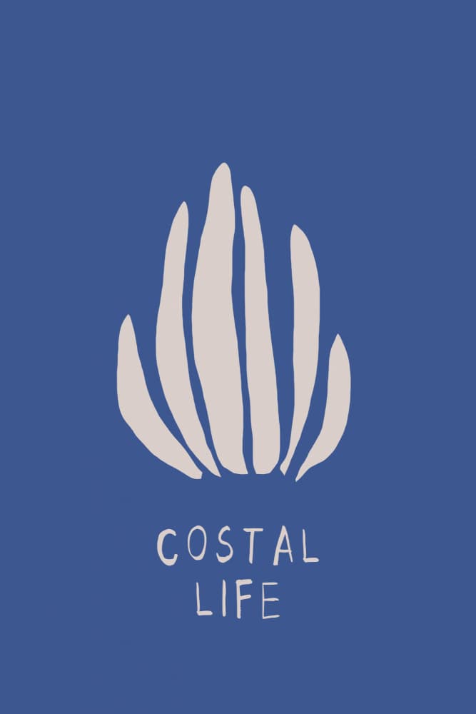 Coastal Life Marine Plant by Treechild — canvas wall art