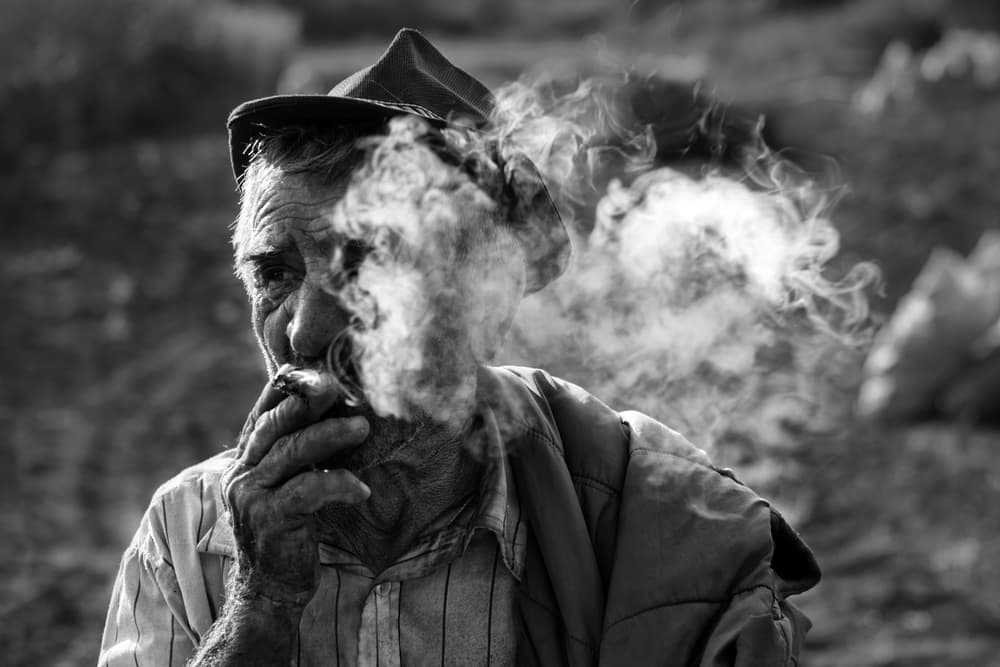 Dramatic Smoke Portrait by Zoran Toldi (EFIAP AZSF) — canvas wall art