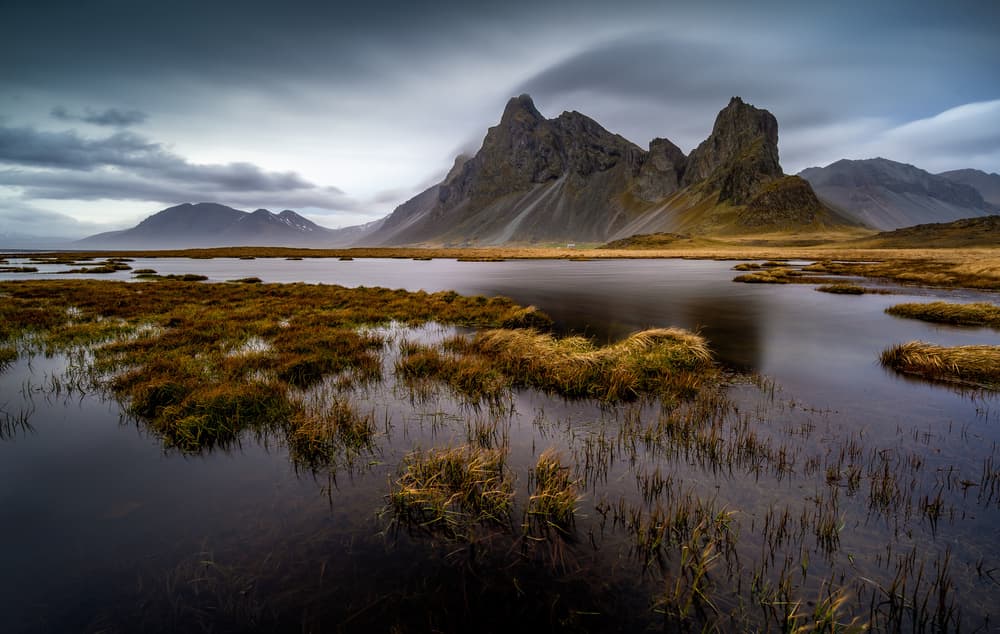 Moody Mountain Lake by Sus Bogaerts — canvas wall art