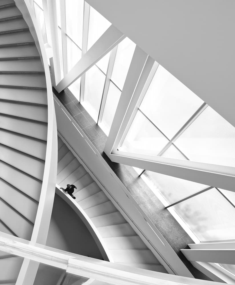 Solitary Staircase Light by Michiko Ôtomo — canvas wall art