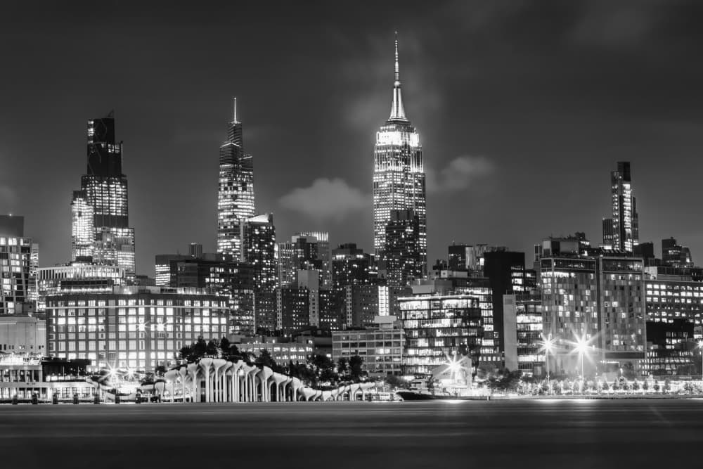 New York City Night by Melanie Viola — canvas wall art