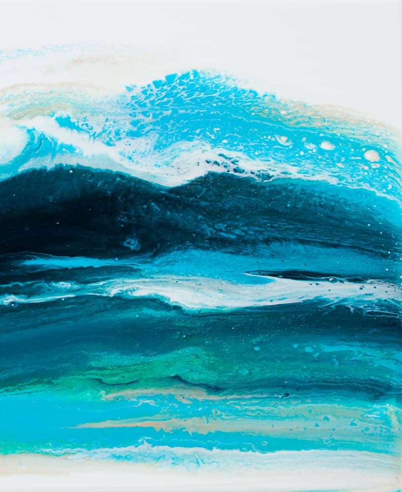 Deep Ocean Waves by Alyson Storms — canvas wall art