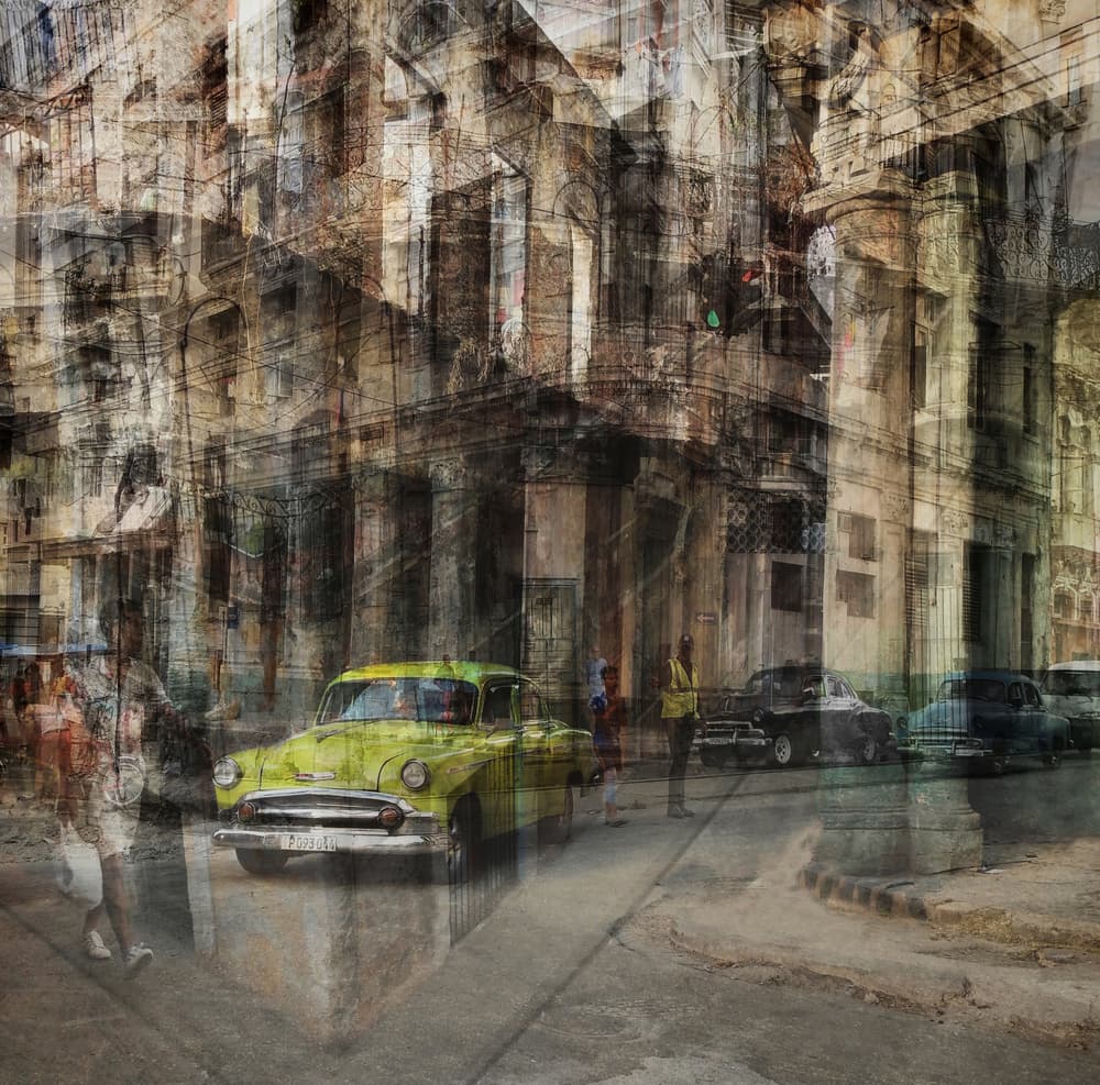 Havana Street Layers by Roxana Labagnara — canvas wall art