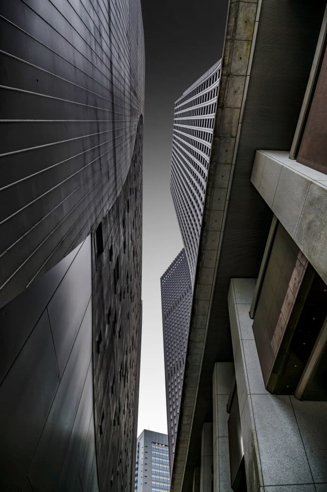 Towering City Architecture by Atsushi Inamura — canvas wall art