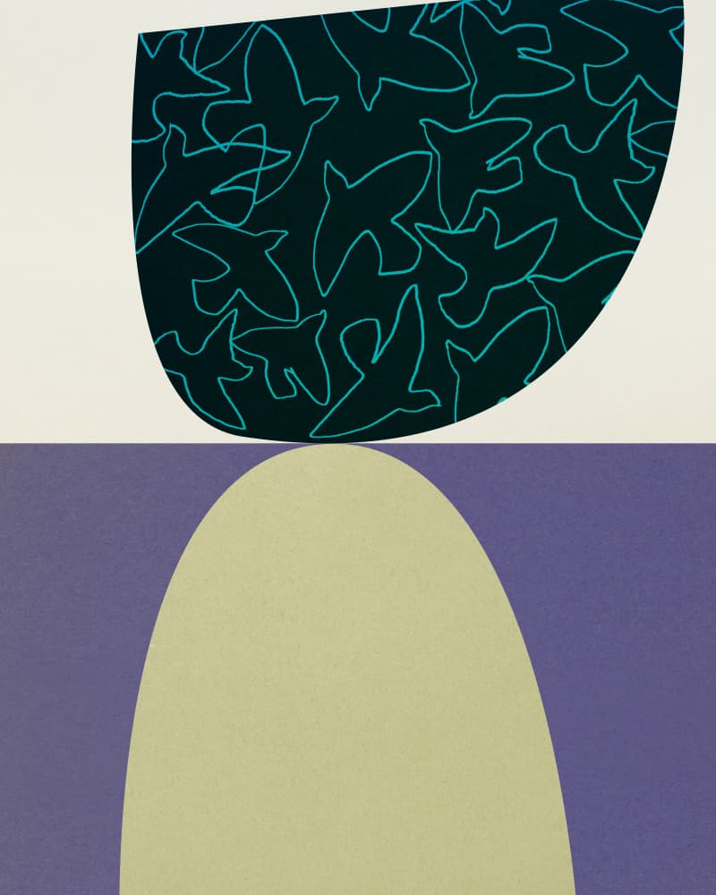 Balanced Abstract Birds by Diana Jahns — canvas wall art