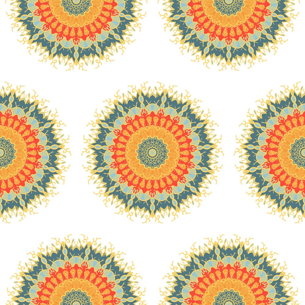 Vibrant Boho Mandalas by Marika Barsrsind β canvas wall art