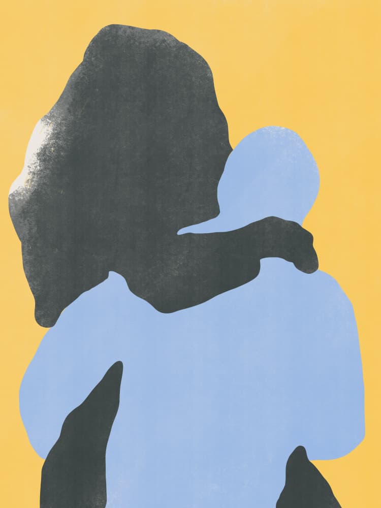 Deep Loving Embrace by Little Dean — canvas wall art