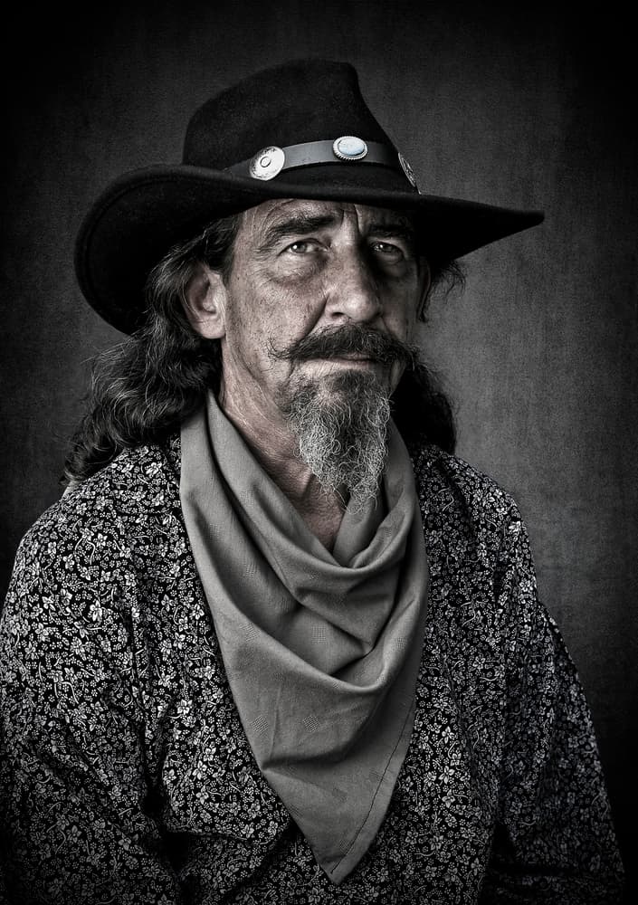 Rugged Western Man by Jan Scheunders — canvas wall art