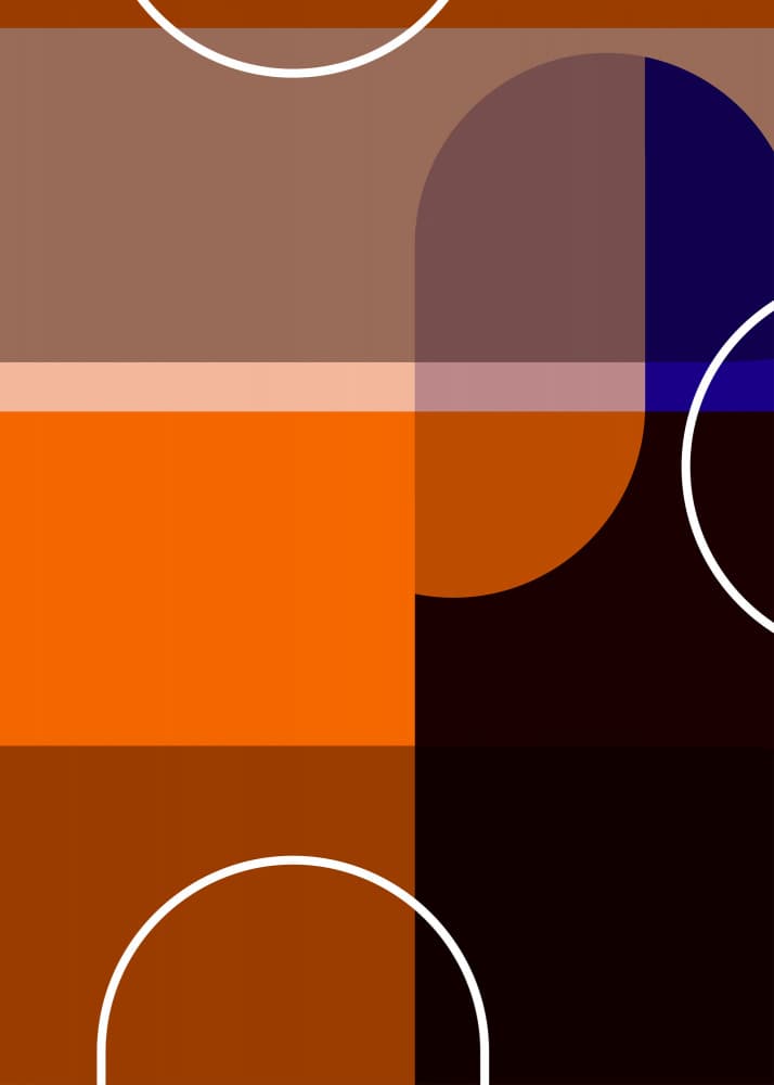 Geometric Color Blocks by Leigh Bagley — canvas wall art